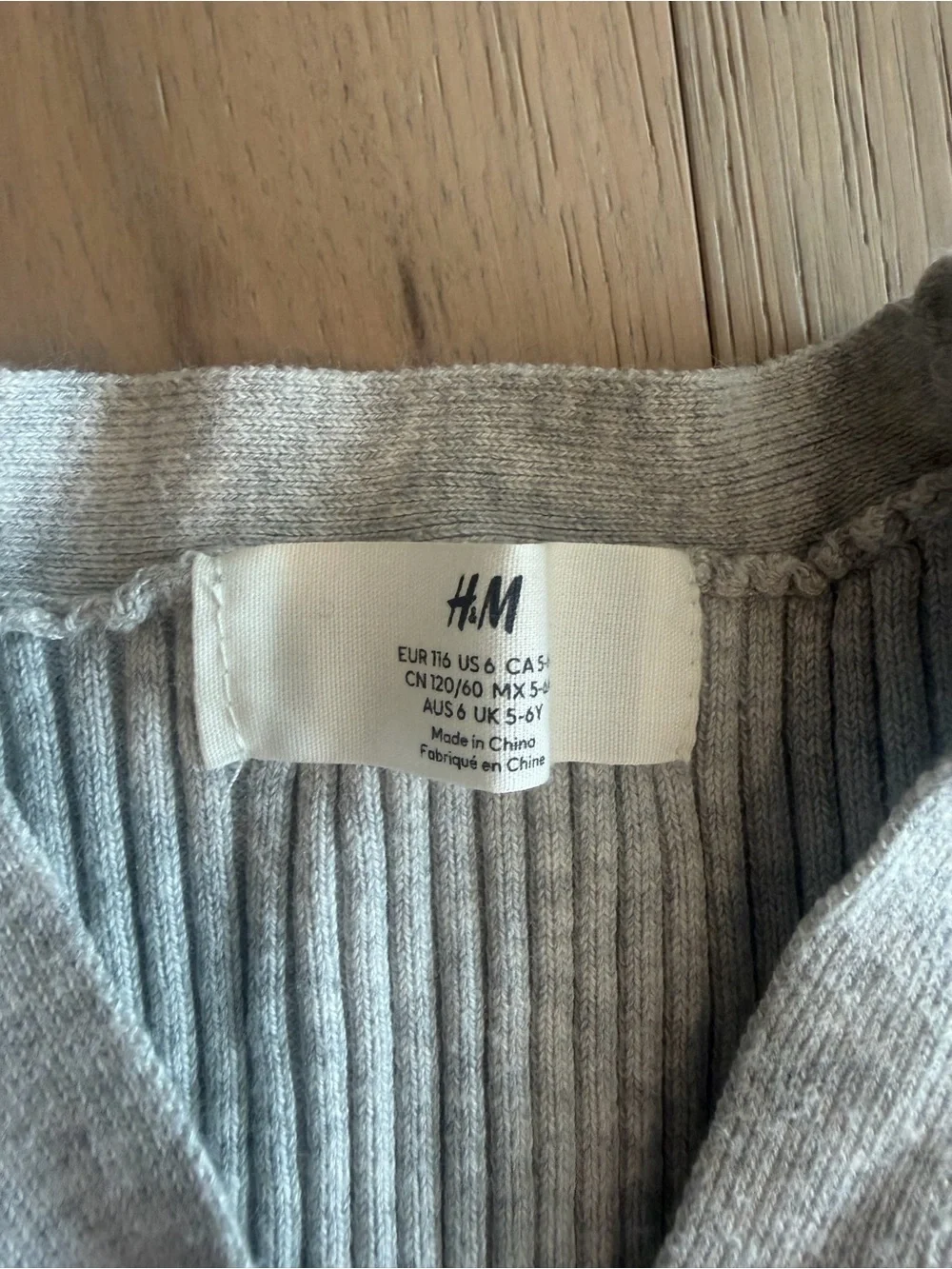 H&M Cream Rib-Knit Set with Black Bow Details